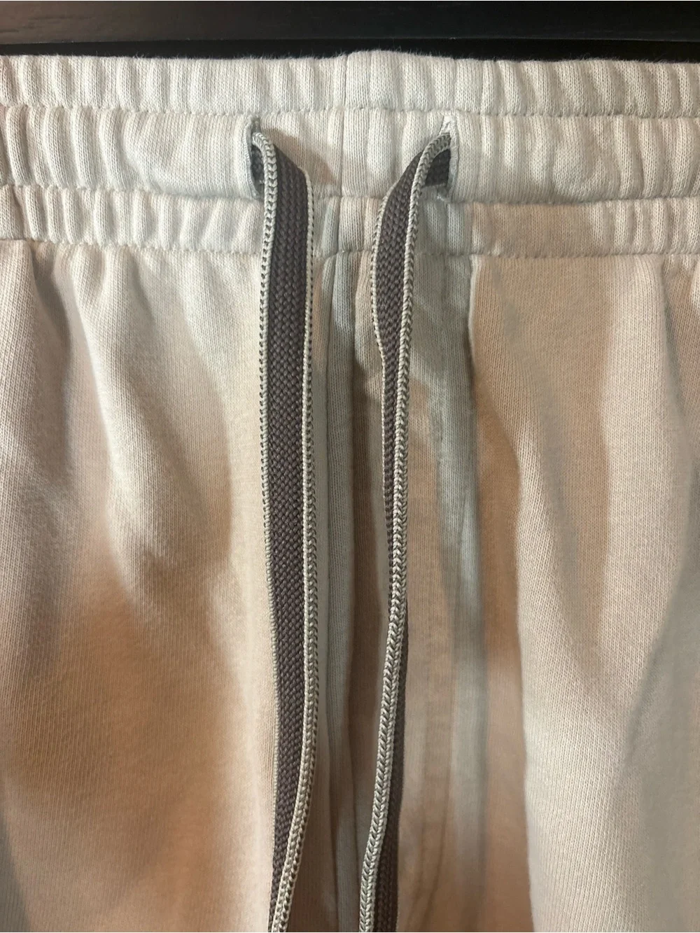 Under Armour Men's Tan Athletic Shorts with Gray Mesh Print Side Panel